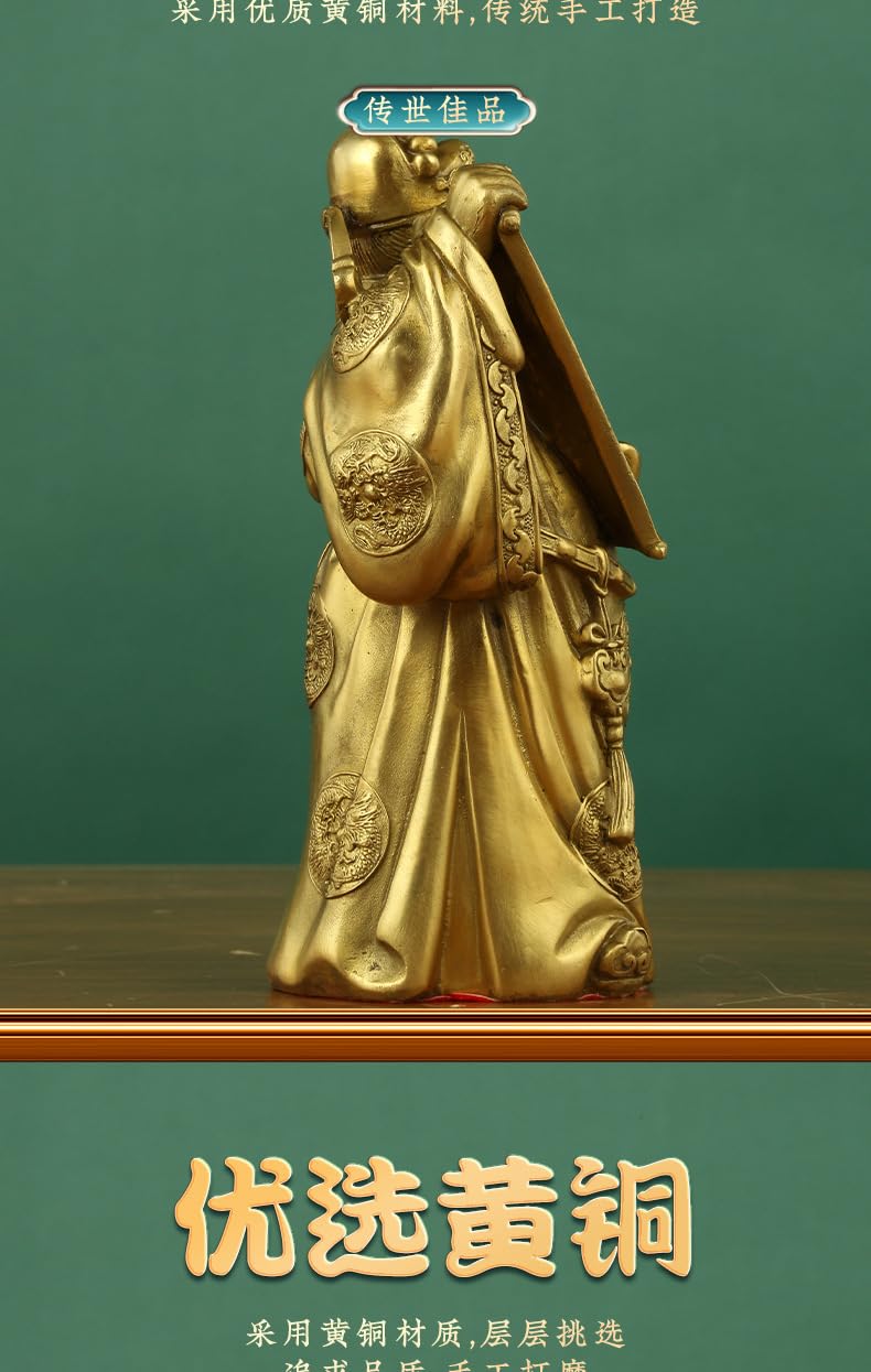 Statua z brązu grafika dekoracje na szczęście ozdoba na biurko chińska sztuka maskotka __PLACEHOLDER_BRAND_10__ 1 szt. (33 cm)