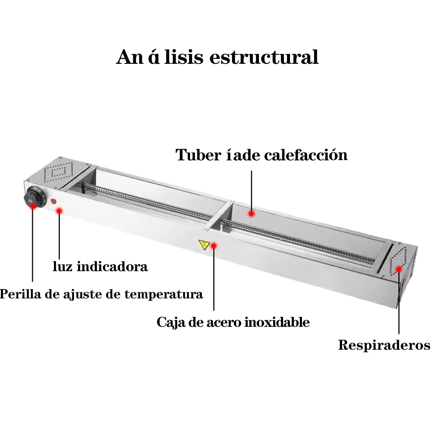 Lampara Calor Cocina, Temperatura Ajustable 30-80℃(120cm) | Suspension Lampara de Calor Alimentos para Cocina, Restaurant, Acero Inoxidable Lampara Calienta Platos Cocina y Buffets