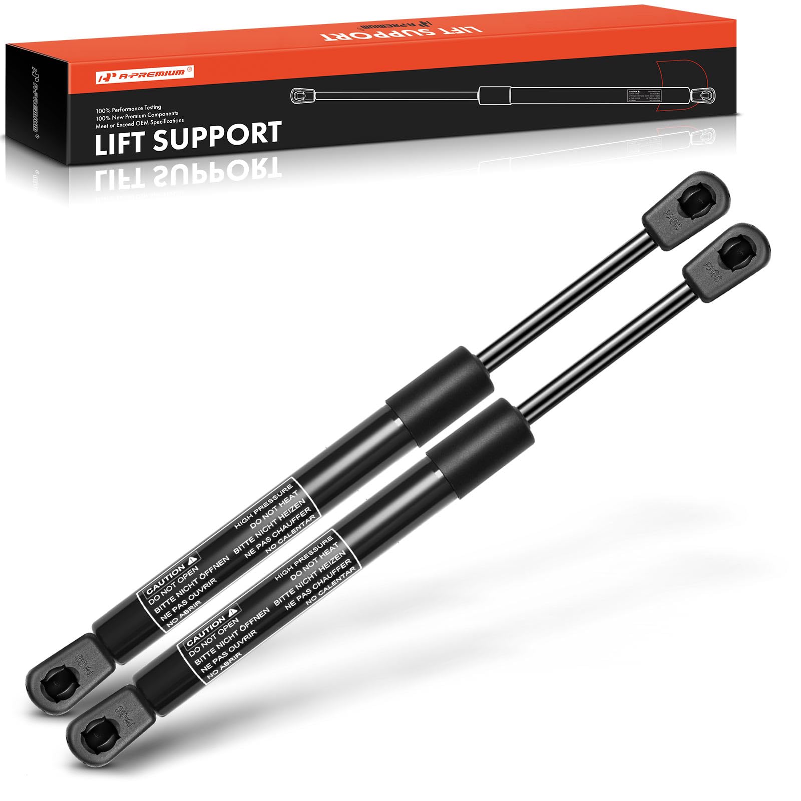 A-Premium Rear Window Glass Lift Supports Shocks Struts Compatible with Select Ford & Lincoln Models - Expedition, Navigator, 2003-2006 Sport Utility - Replace# 2L1Z78406A11BA(2PC Set)
