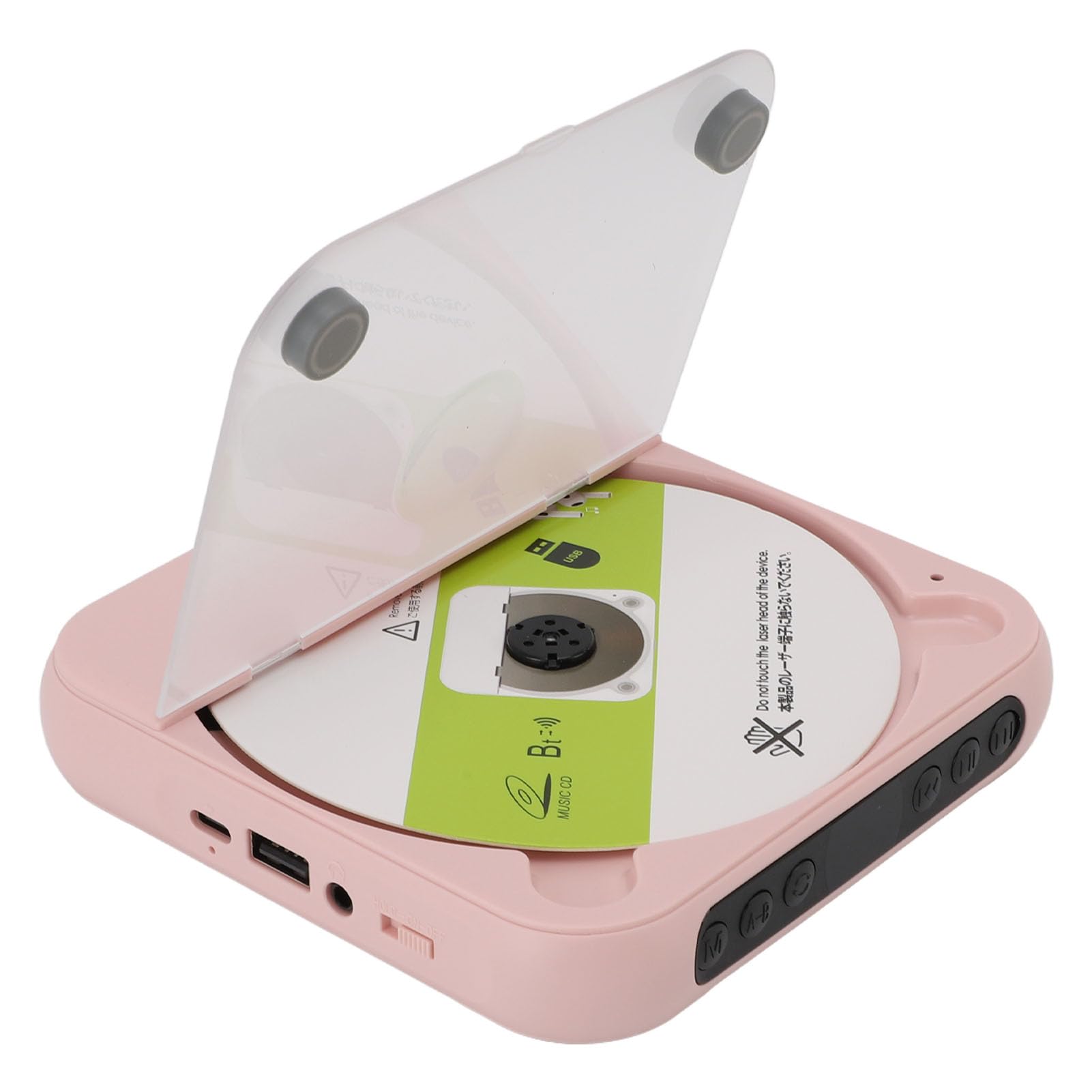 Cuifati Przenośny Odtwarzacz CD z Słuchawkami, Bluetooth Music Player Wsparcie CD USB Aux Wejście, 2000MAH Odtwarzacz CD CD, do Podróży Samochodem w Domu