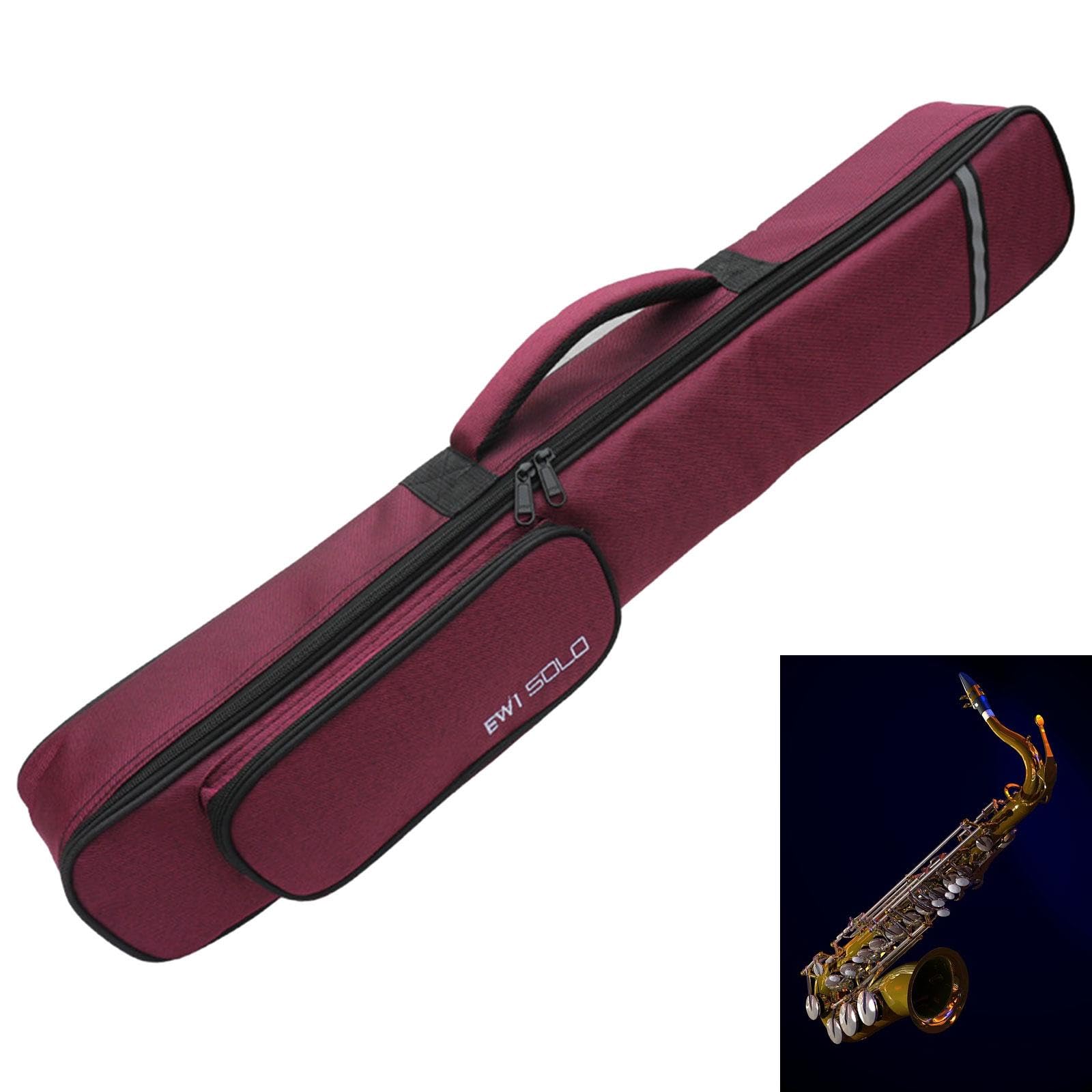 Funda Protectora para Saxofón Soprano, Resistente Al Agua Y Ligera, Vino rojo