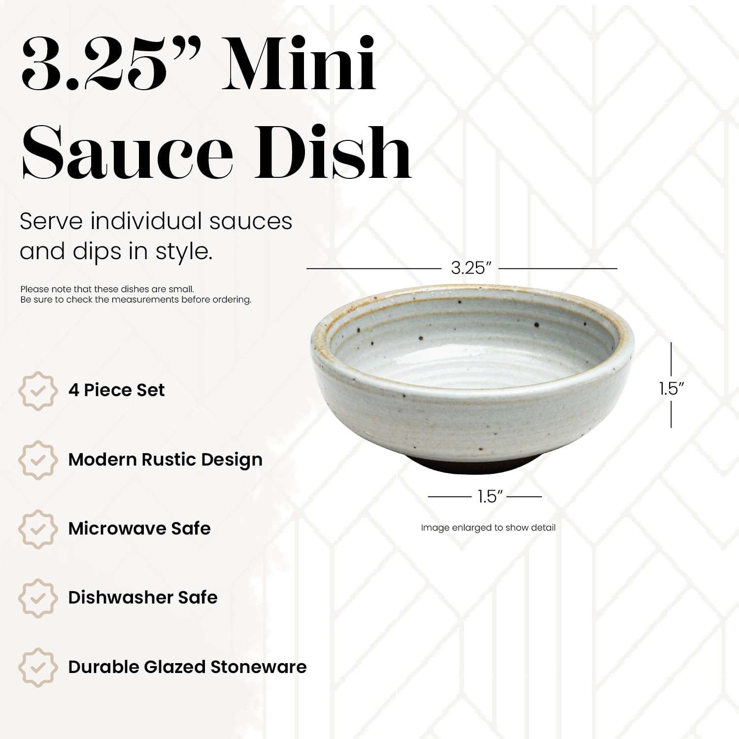 Acai Bowls ZTHapwa Dipping Bowls Set, Small Bamboo Pinch Bowls For