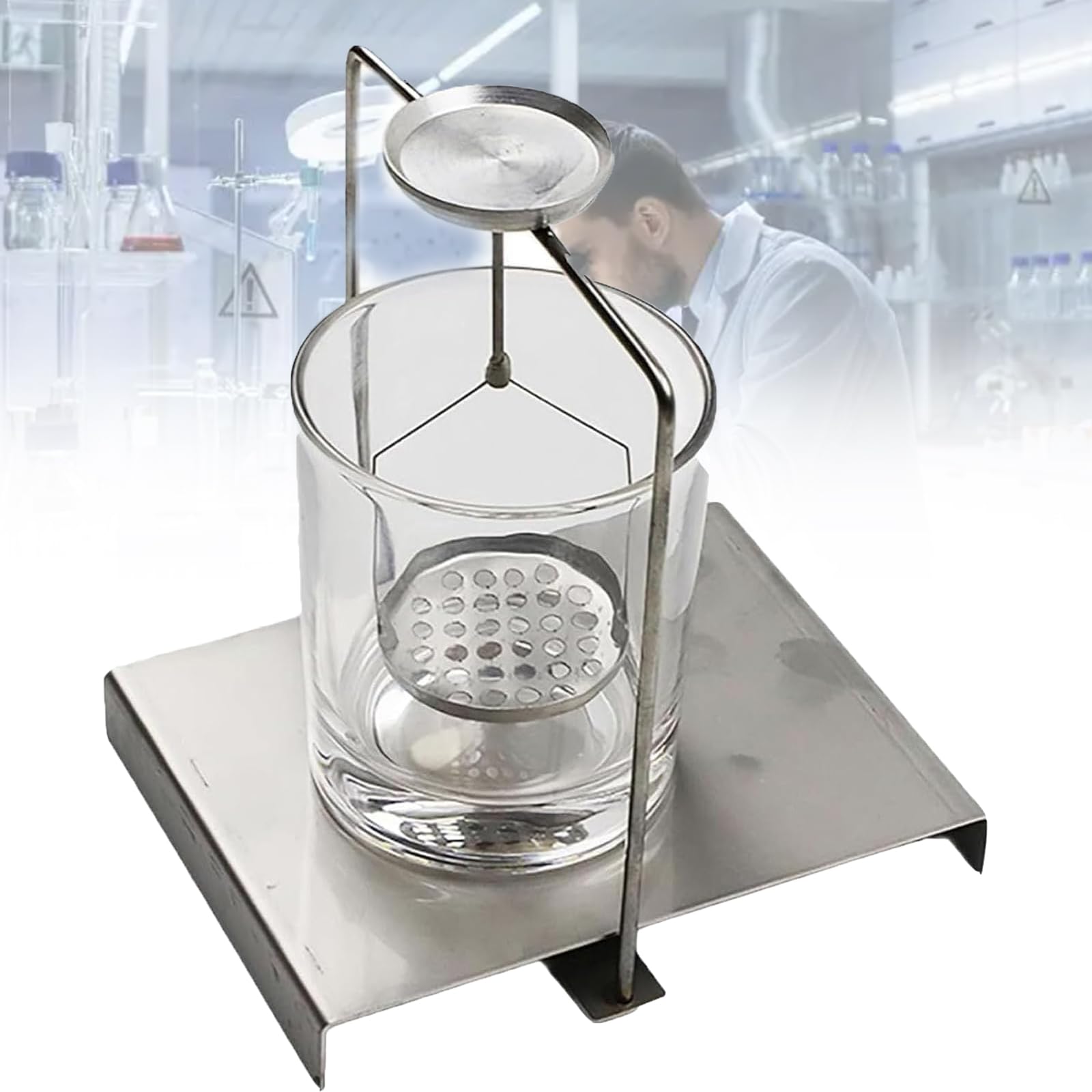 COYEUX Lab Density Determination Kit, Hydrostatic Weighing Specific Gravity Frame, For Solid And Liquid Samples, Gemstone Identification, Jewelry Appraisal And Laboratory Analysis