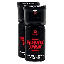 Spray anti-aggressione in formato compatto, con gel, ideale da portare in borsa, zaino o tasca, Qhoney (2x 40 ml.) Spray Identificatore