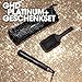 ghd platinum+ Geschenkset: Glätteisen inkl. ghd Bürste und exklusive Hitzeschutztasche, für alle Haartypen, 26mm Platten, stärkeres Haar, mehr Glanz, 2x mehr Farbschutz; Schwarz