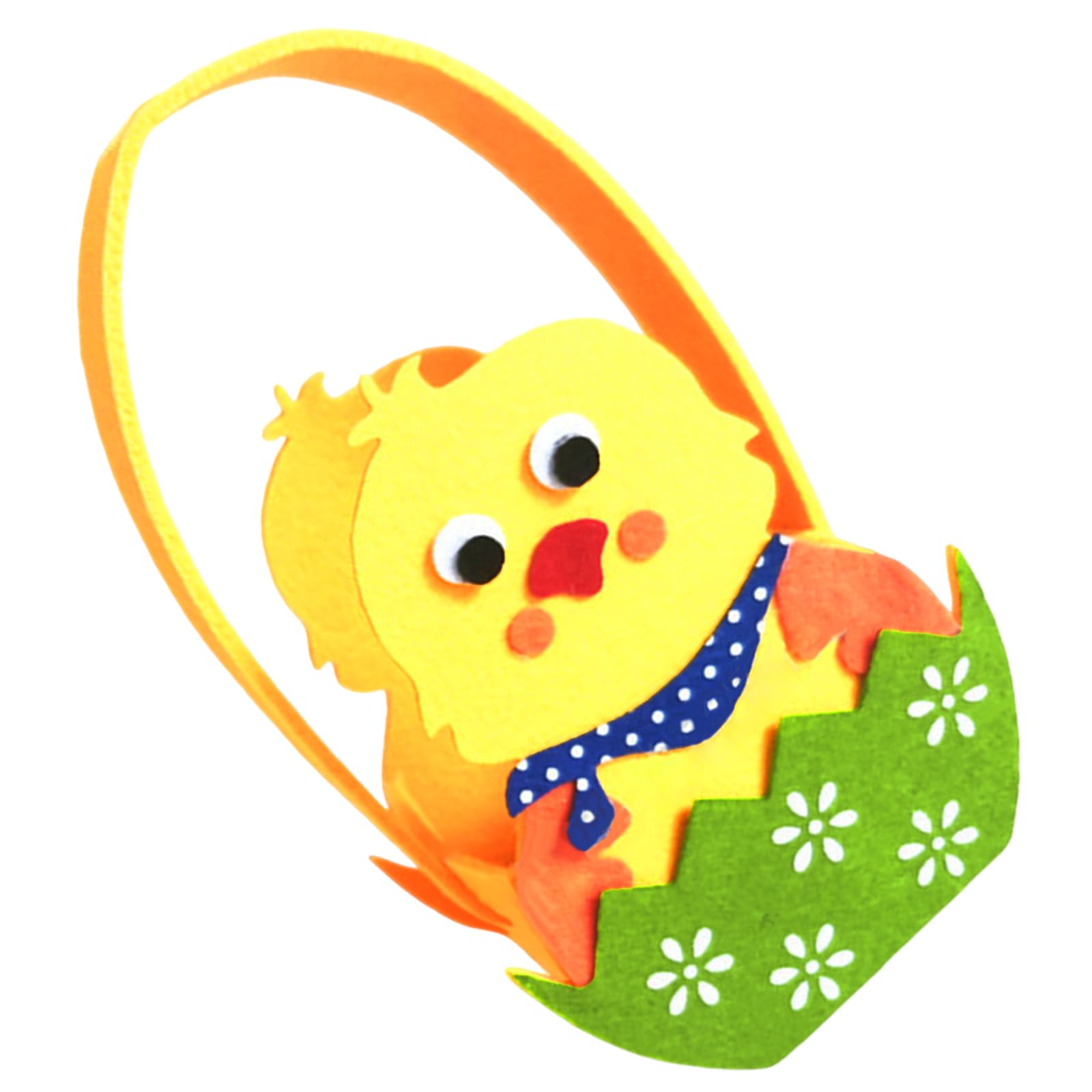 Felt Basket for Kids and Family Holiday Decoration Gift Bag with Carrying Handle Candy Bucket Easters Accessories Easters Party Supplies