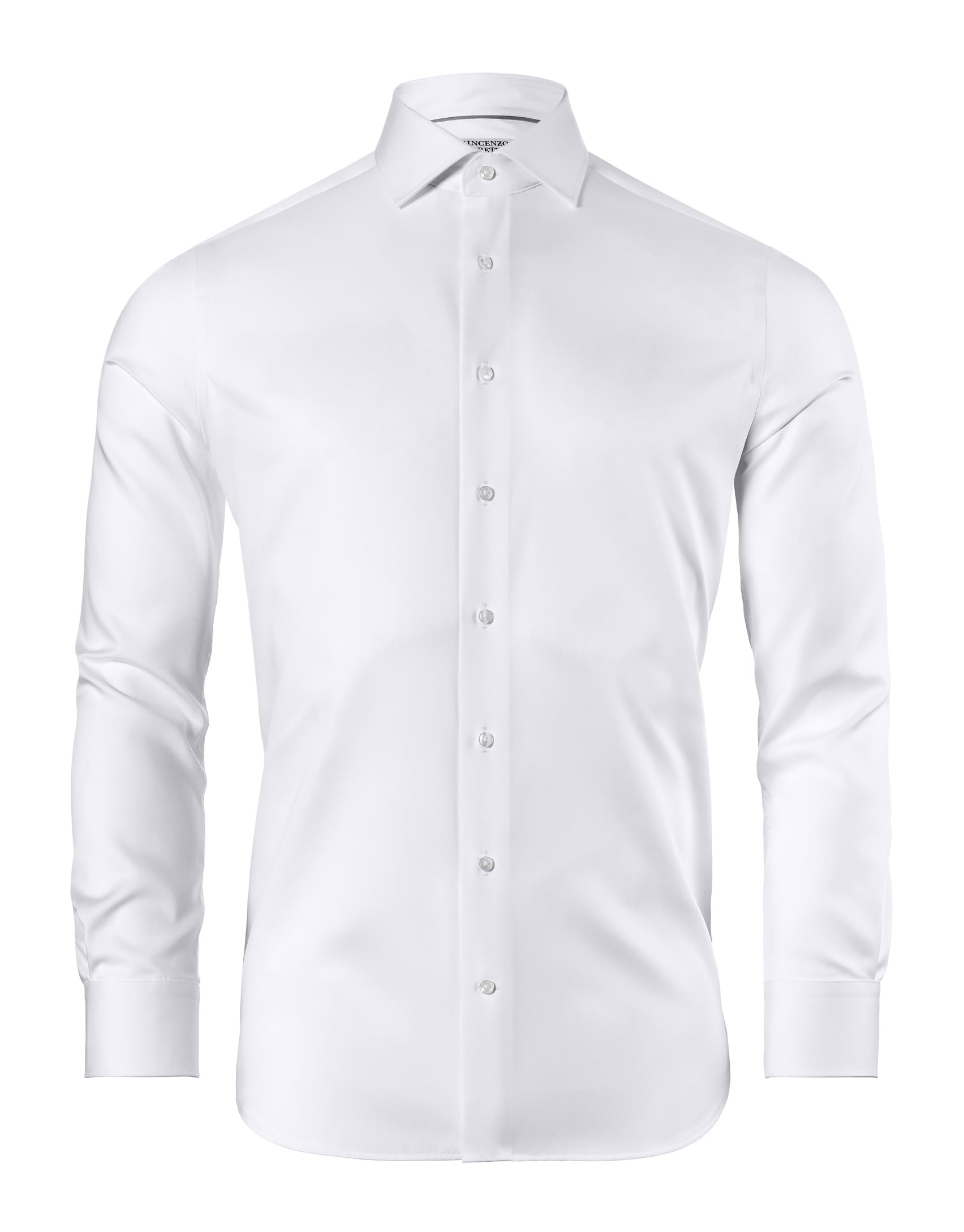 Vincenzo Boretti Herren Hemd Umschlagmanschette bügelfrei 100% Baumwolle Regular-fit Uni