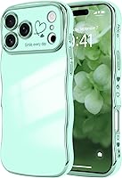 Vista 84 de LCHULLE Funda para iPhone Air para mujeres y niñas, lindo marco ondulado con forma rizada con patrón de corazón de amor, cubierta de protección