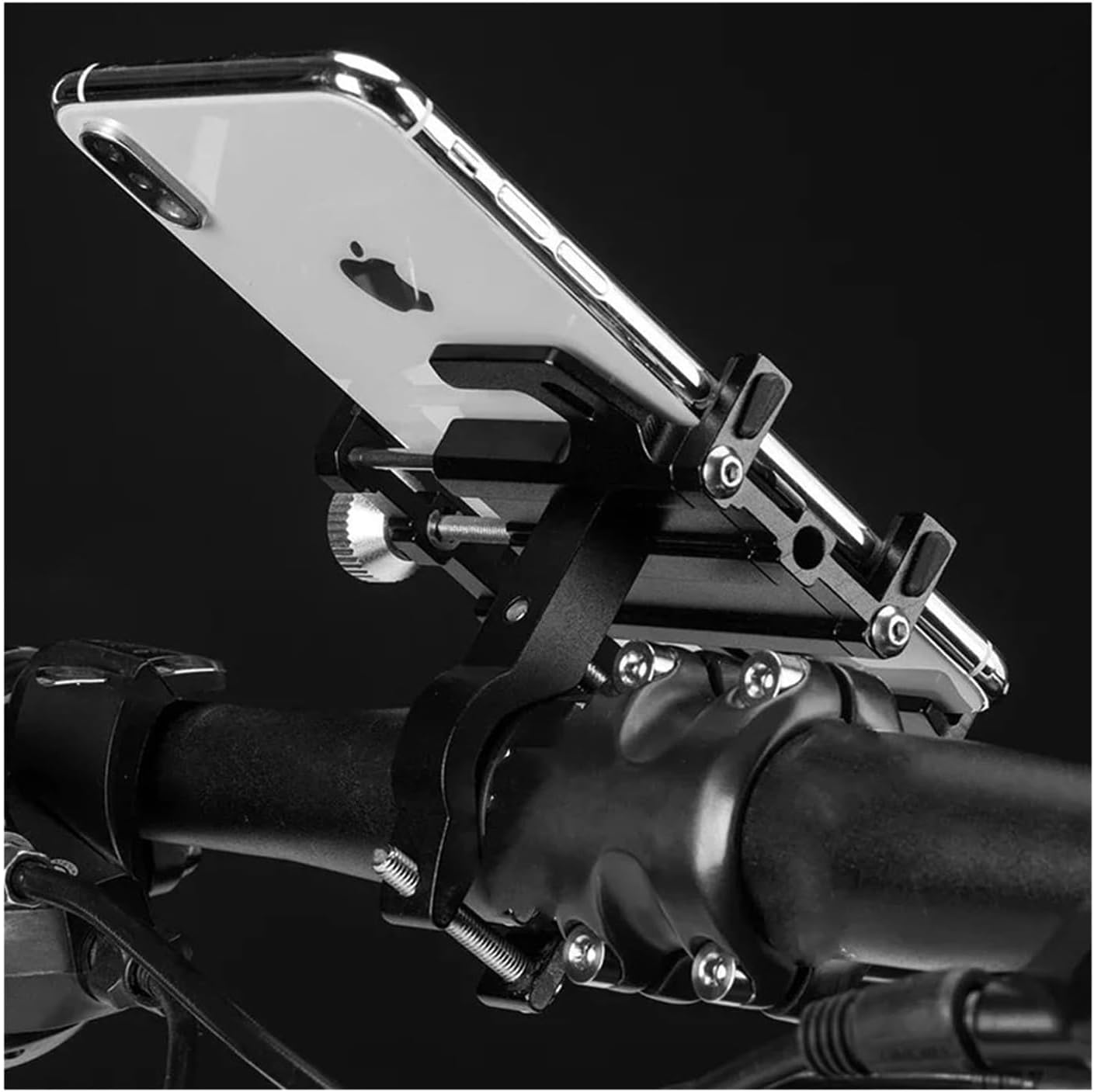 Navigation Brackets GPS Navigation Bracket Phone Holder Motorcycle Electric Bicycle Smart CNC Aluminum Alloy Five Claws Mechanical Bike Orange(Orange)