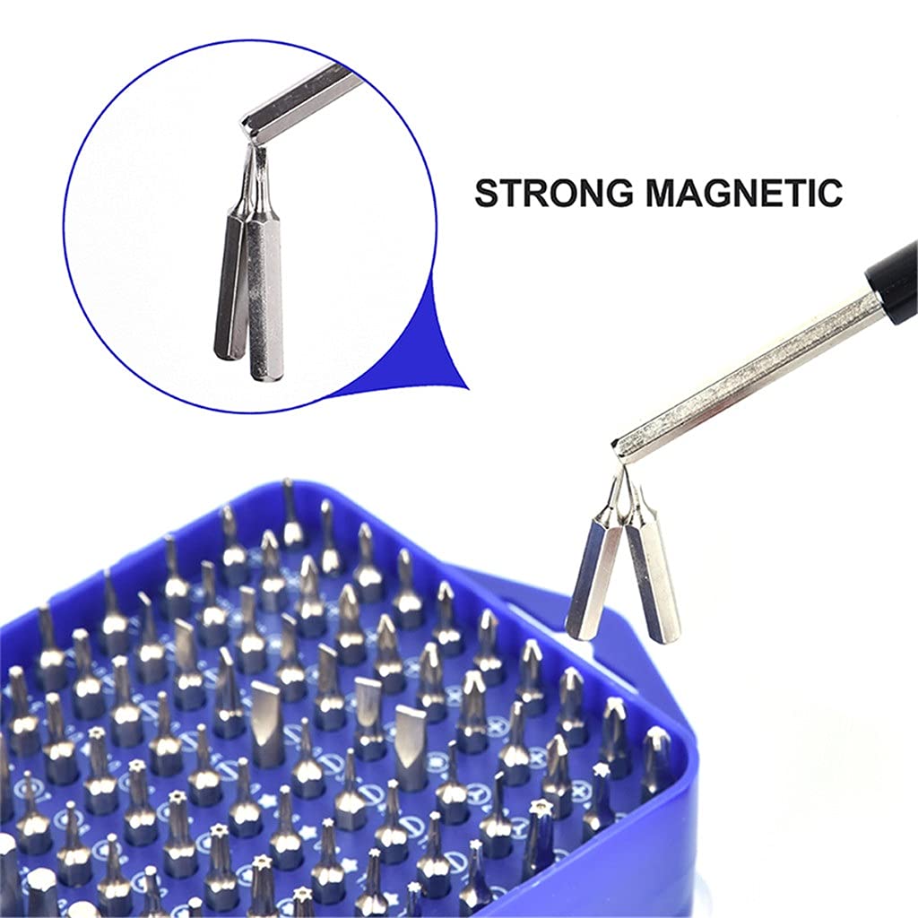 Kit de Herramientas de reparación de teléfonos, Juego de Destornilladores de precisión 115 en 1, Puntas de Destornillador hexagonales Torx magnéticas, Herramientas múltiples aisladas