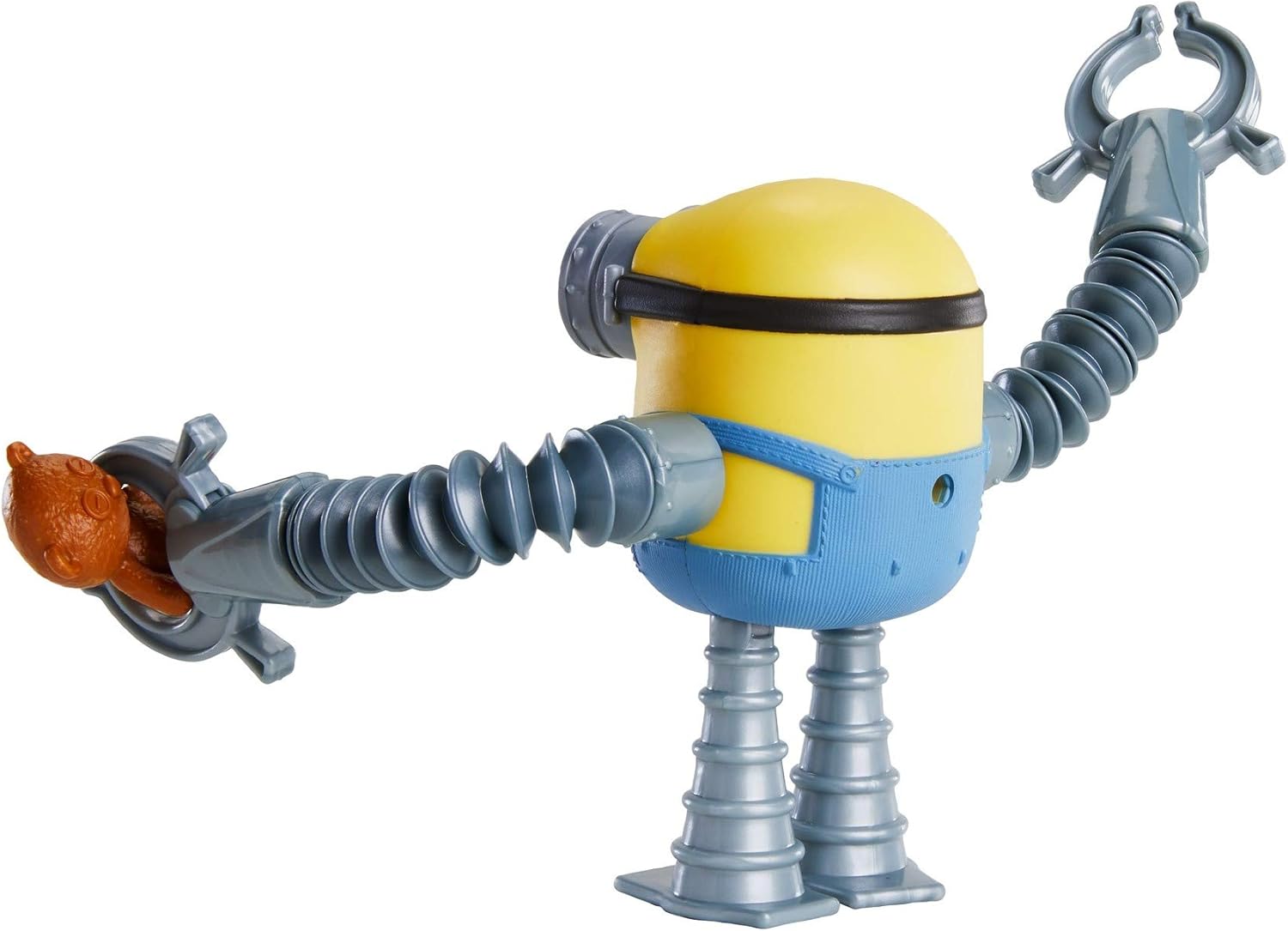 Minions: The Rise of Gru Arm Stretch Bob Action Figure Approx 4-in Movie Character Toy with Extending Arms & Teddy Bear Accessory for Ages 4 Years & Older