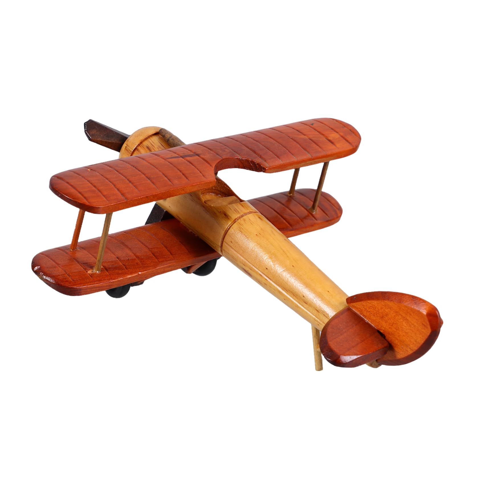 Jouet bois avion décoratif à offrir en cadeau rétro pour petits et grands