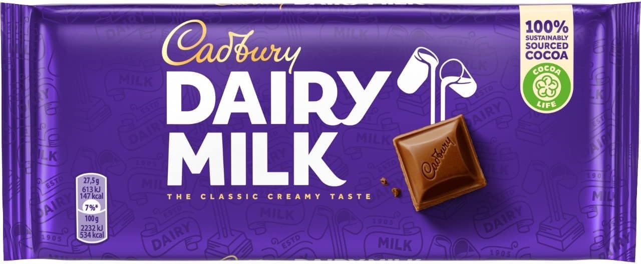 Cadbury Dairy Milk Chocolate Bar 110g