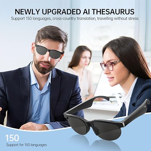 Miniatura 5 de Gafas inteligentes, gafas de sol polarizadas Bluetooth, micrófono y altavoz integrados, asistente de voz, gafas de sol de audio con protección UV