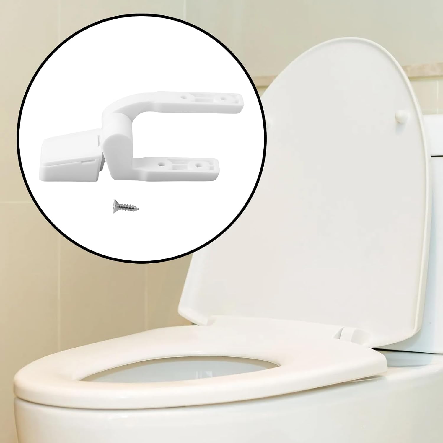Toilet Seat Hinges Set Compatible with Jabsco 29098-1000 P107 White