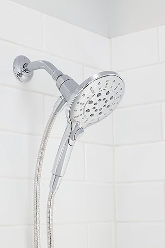 Miniatura 7 de Moen Engage Chrome Magnetix Six-Function 5.5-Inch Handheld Showerhead with Magnetic Docking System, 3662EP