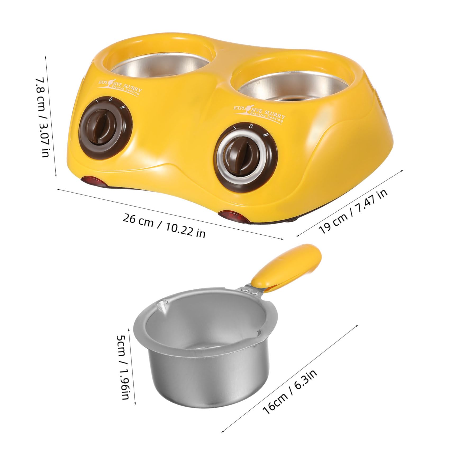 VINTORKY Chocolate Melting Machine Electric Versatile Diy Molds Accessories Quick Heat Safe to Use for Baking