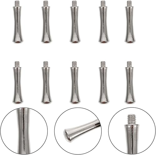 Miniatura 9 de VILLCASE 10 piezas de tijeras de pelo de repuesto para los dedos, tijeras de acero inoxidable