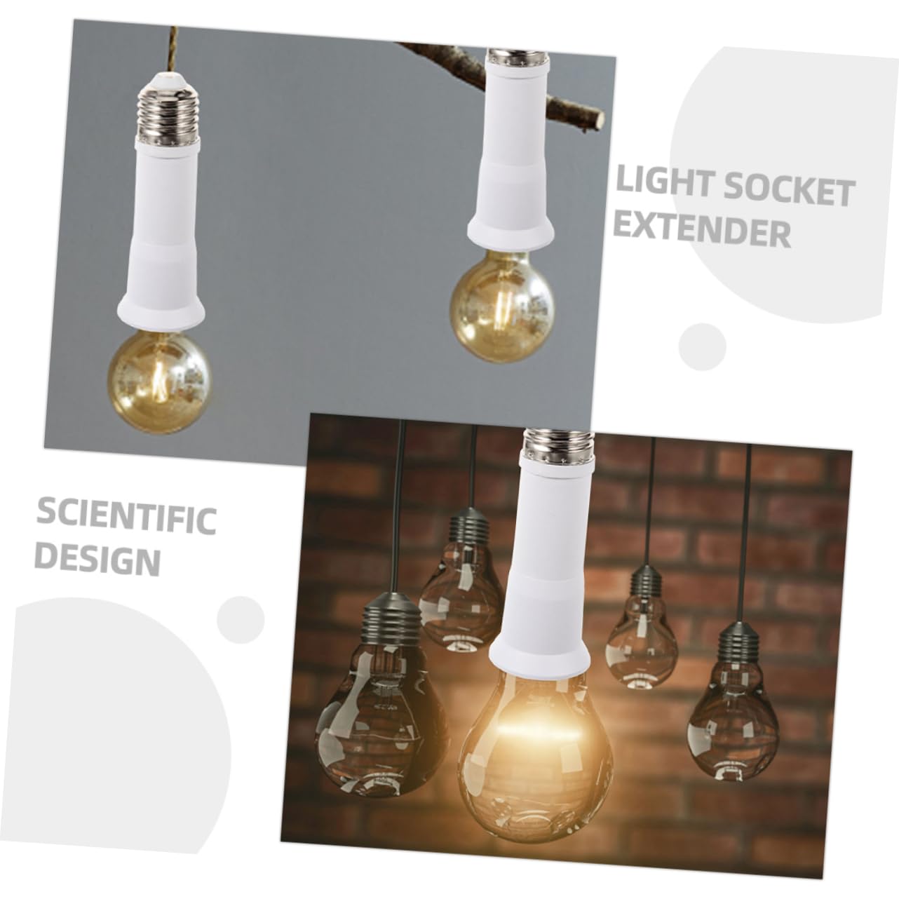 Ciieeo 4 Set Di Portalampada Per Esterni Convertitore Di Base Per Portalampada Da E27 A E27 Adattatore Per Lampada Per Un Facile Utilizzo Dellilluminazione 4 Pezzi*4