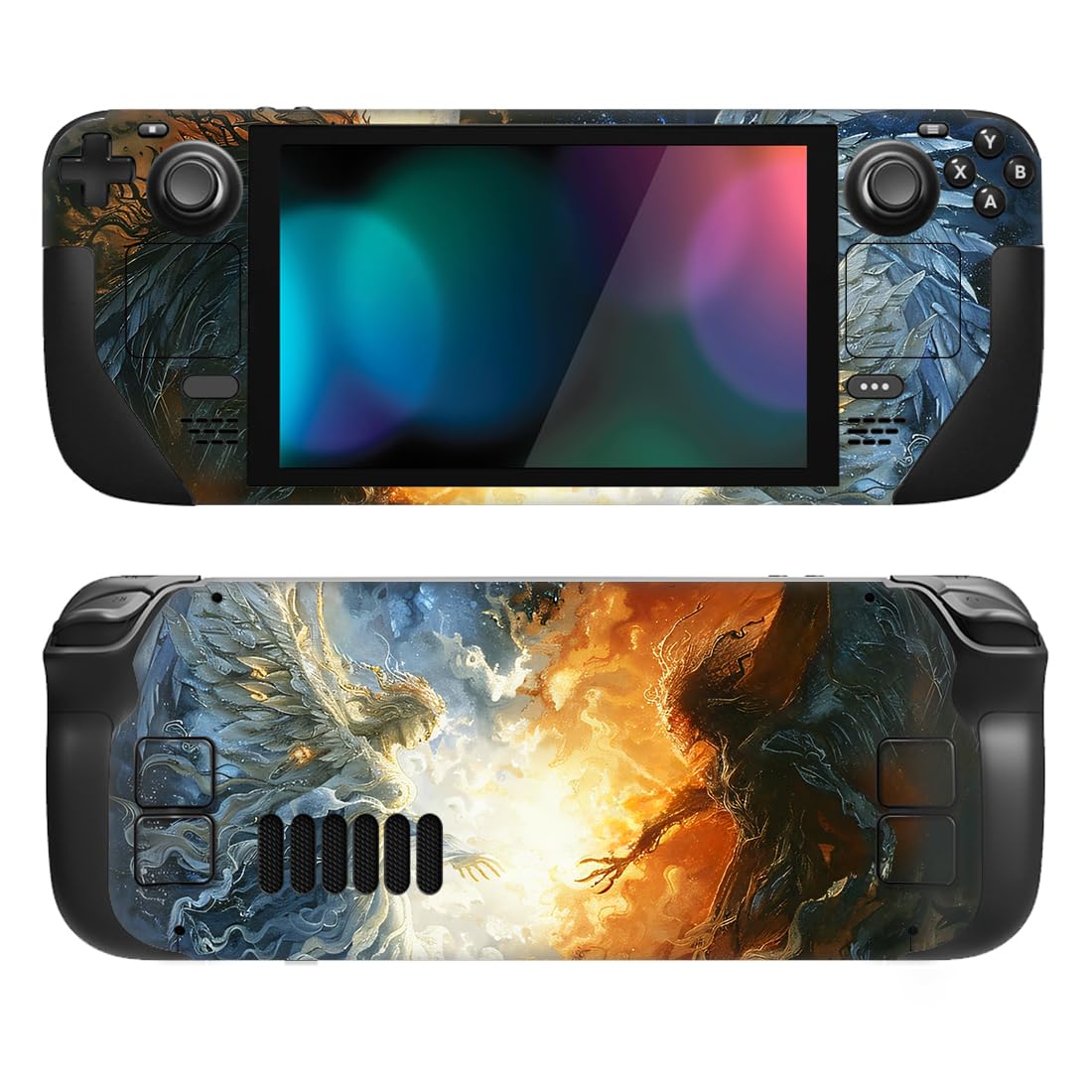 playvital Full Set Protective Skin Decal for Steam Deck LCD, Custom Stickers Vinyl Cover for Steam Deck OLED - Messy Code — view 39