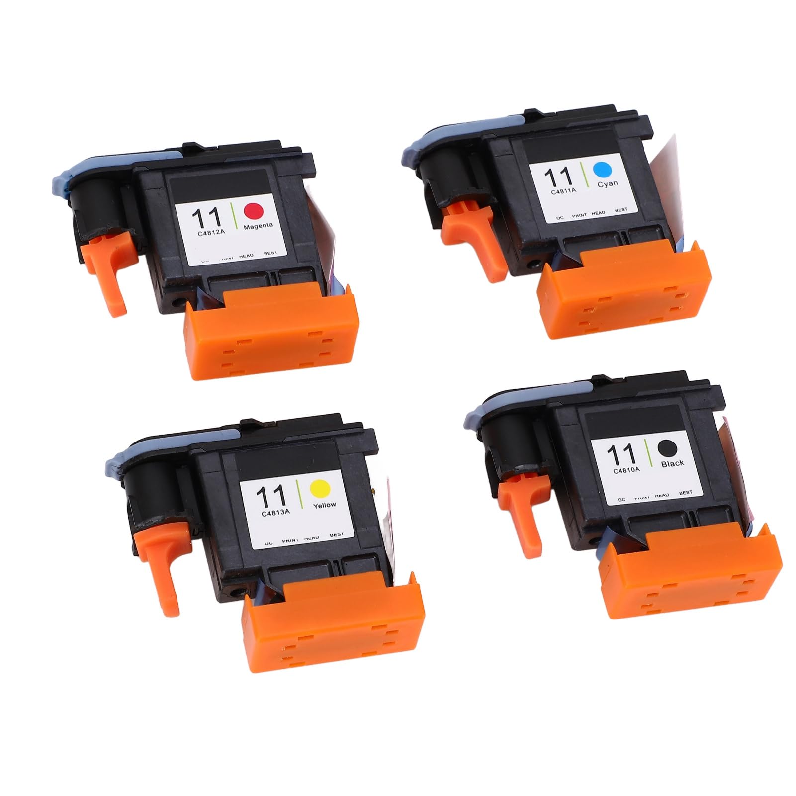 KIMISS Głowica drukująca for Designjet 100 110 111 500 510 800 813 850 – 4 szt. (CMYK) – wymienna, wysokiej jakości
