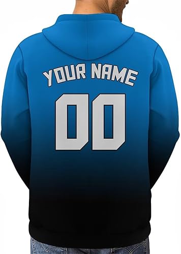 Miniatura 5 de Sudaderas con capucha con degradado de béisbol, con número de nombre personalizado, para fanáticos del béisbol, regalo para hombres, mujeres, jóvenes