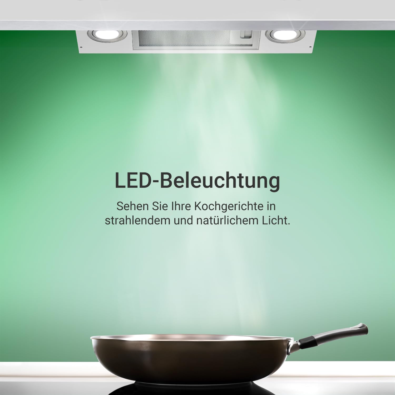 KKT KOLBE Hotte murale inclinée A+++ 80 cm | 782 m³/h recyclage ou évacuation | tête libre | inox et verre blanc | WiFi Smart App | LED RGBW | commande SensorTouch | HERMES8005WM