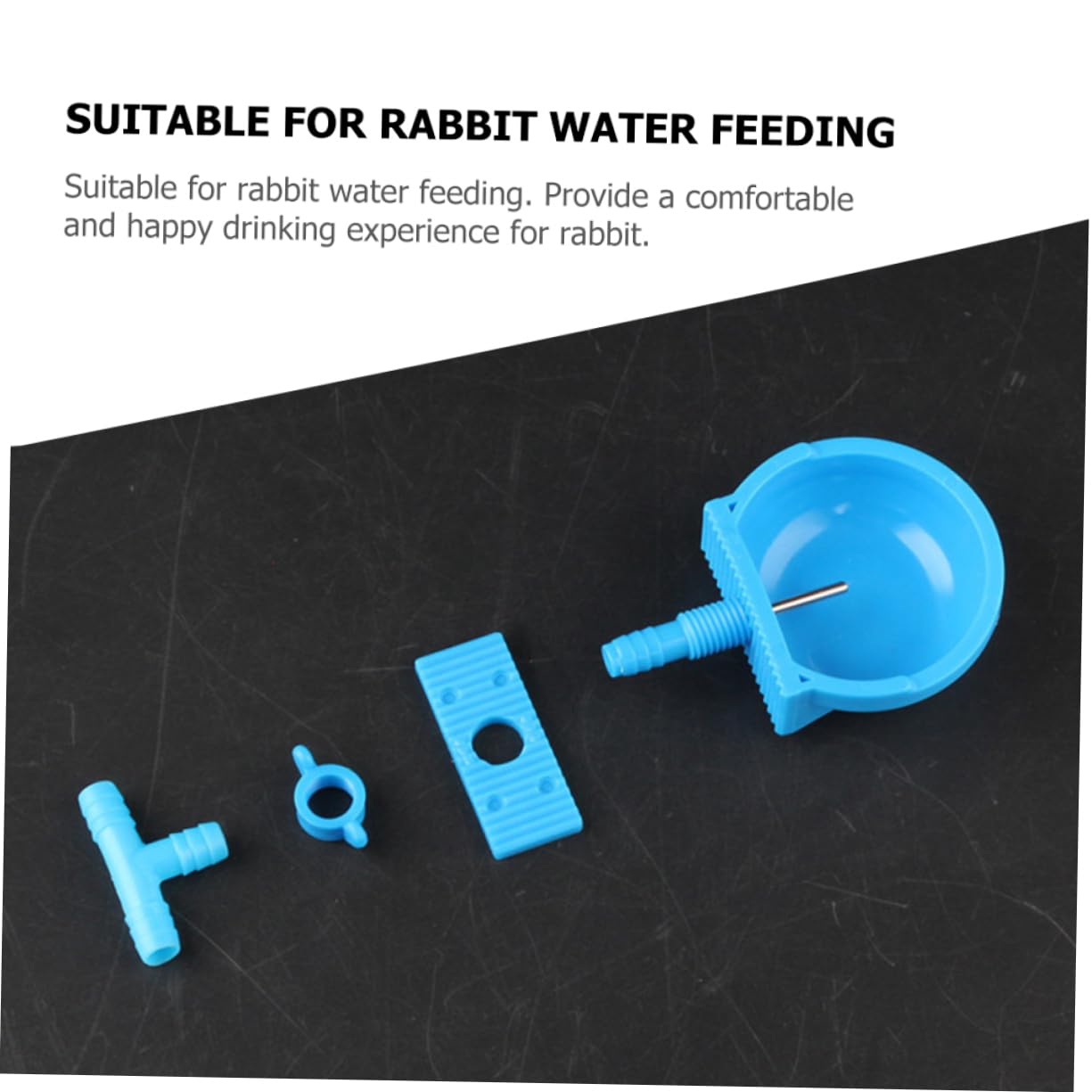 VANZACK 15pezzi Ciotole Per Conigli Dispenser Automatico Per Piccoli Animali Facile Da Pulire e Installare Capacità Elevata Per Idratazione Comoda e Sana