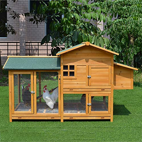 AIOEJP Hühnerstall extra großer Kaninchenstall mit Laufgehege, Katzenkäfig, Taubenkäfig, Zwinger, Reinigungswanne und… – Bild 7