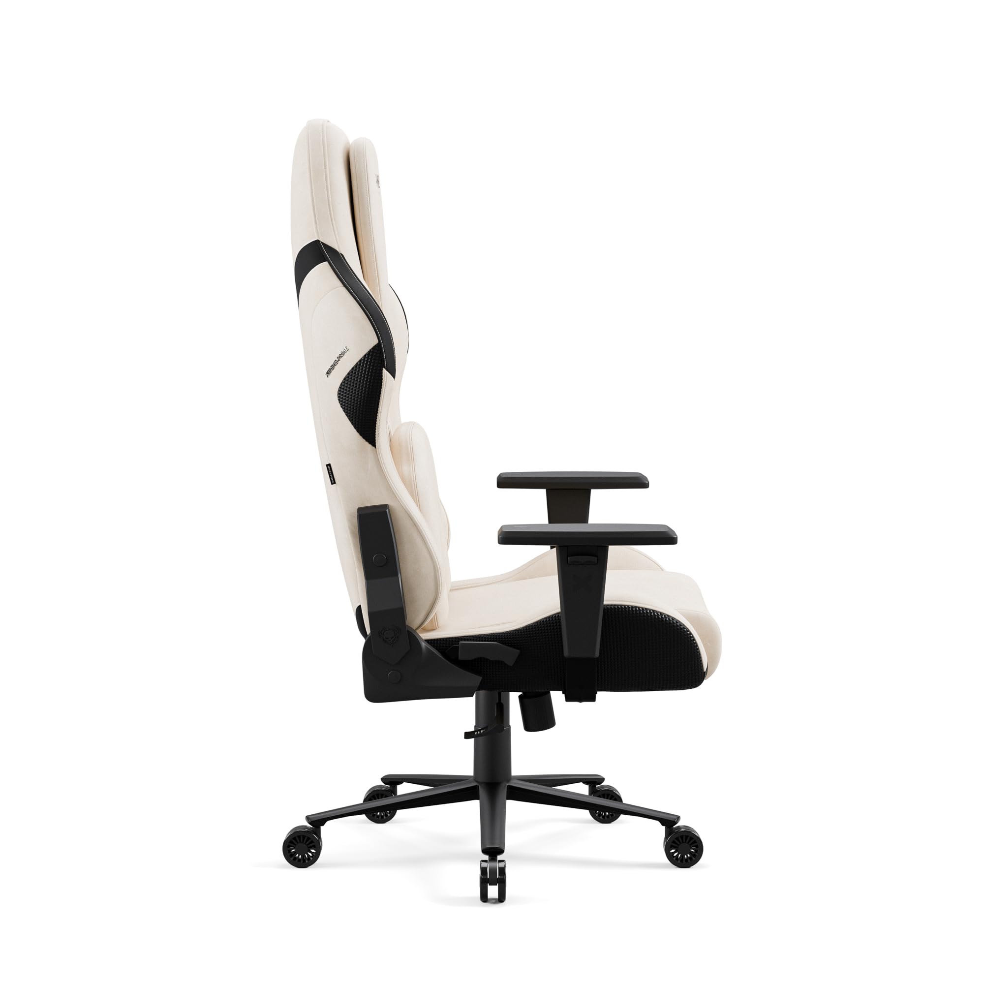 Diablo X-One Prime Silla Gaming Ergonómica de Tela con Asiento Refrigerante, Reposacabezas Memory Magnético, Soporte Lumbar Ajustable y Base Metálica - 140 kg - Desert Storm