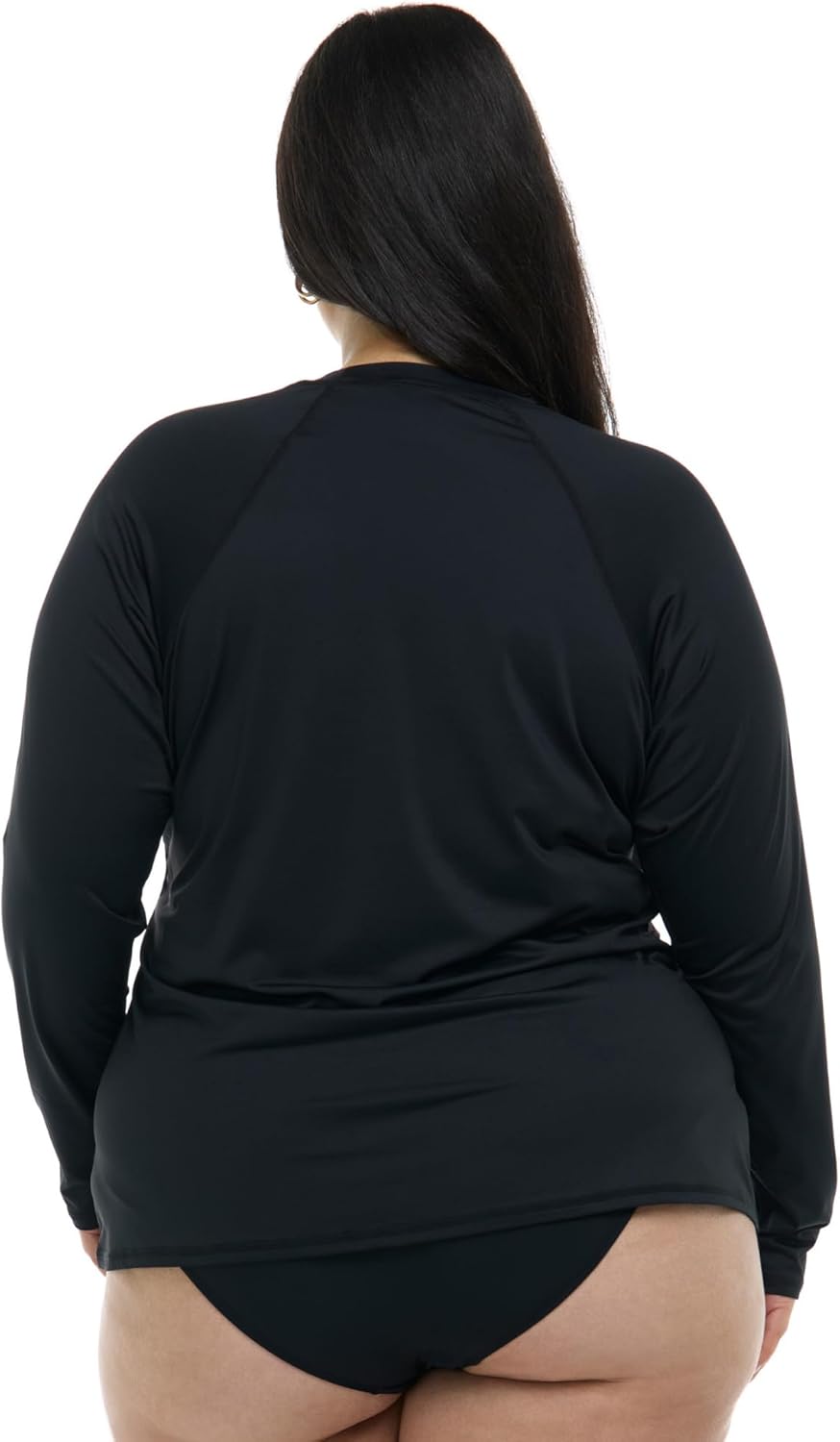 Body Glove Women's Sleek Plus Long Sleeve Rashguard with UPF 50, Available in Sizes 1x,2X,3X