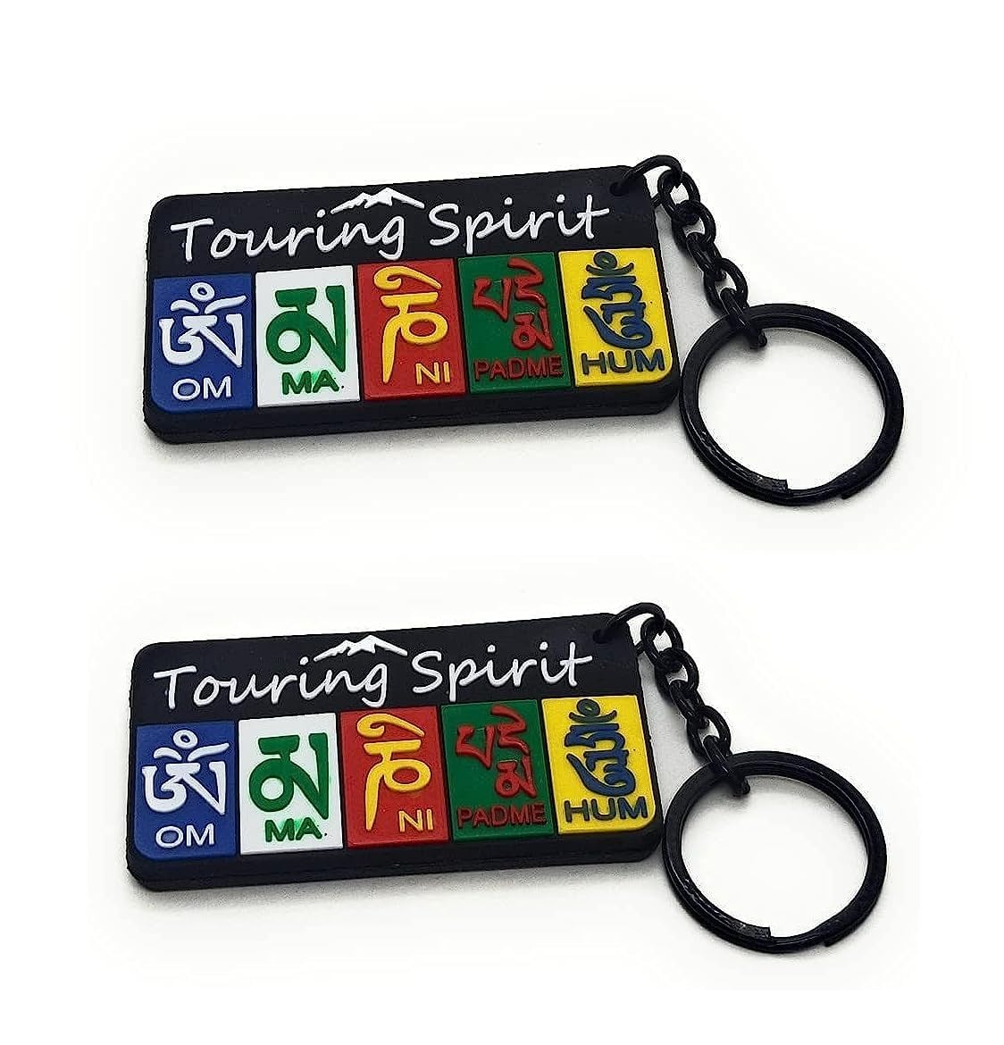 TRT-Sales BUDDHIST PRAYER OM MANI PADME HUM KEY CHAIN | LADAKH PRAYER FLAG KEYCHAIN KEYHOLDER LOCKING HOOK KEYCHAIN