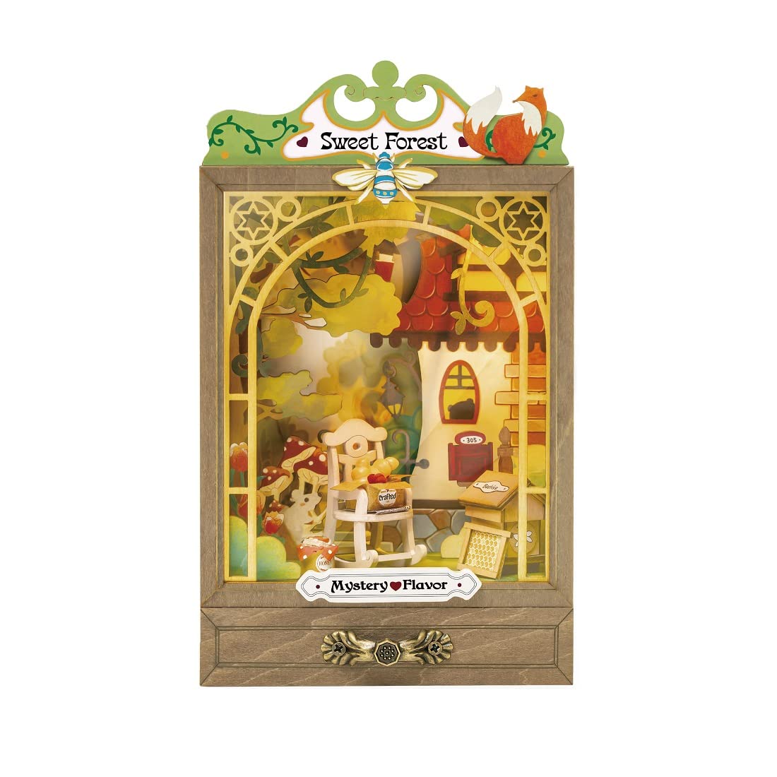 ぉりつ☆〜ForestStory〜　ミニチュア Amazon | DIYミニチュアハウスキット、LED付きミニハウス