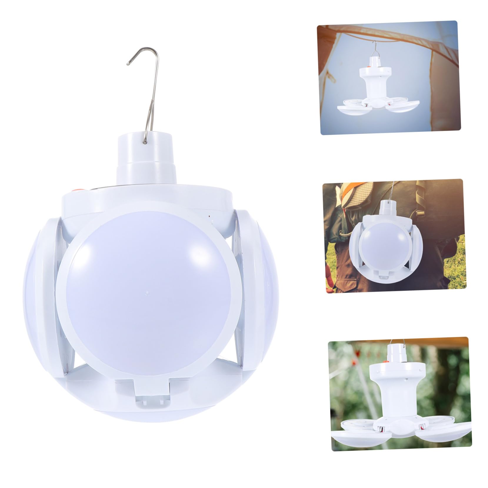 Lámpara Solar Plegable Recargable para Camping, Luz de Emergencia LED , Luz Colgante Multifuncional para Exteriores, Uso en Tienda de Campaña y Actividades al Aire Libre