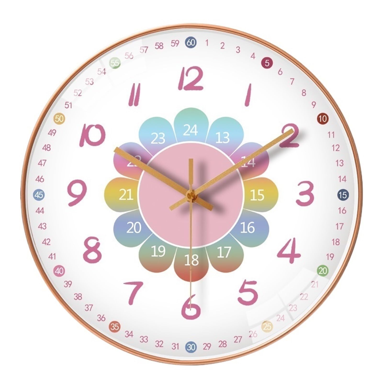 Horloge moderne sans tic-tac dessin animé 30 cm cadeau chambre enfant