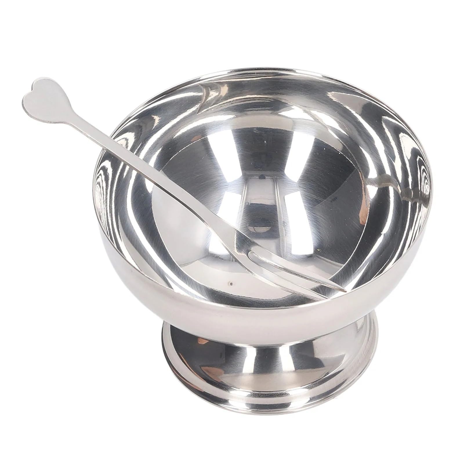 Coppe Gelato 3 pz Ciotola for gelato Ciotole for budino da dessert in acciaio inossidabile Ciotole for gelato Sundae Ciotola for insalata Ciotole for degustazione for sciocchezza for la casa Hotel Per