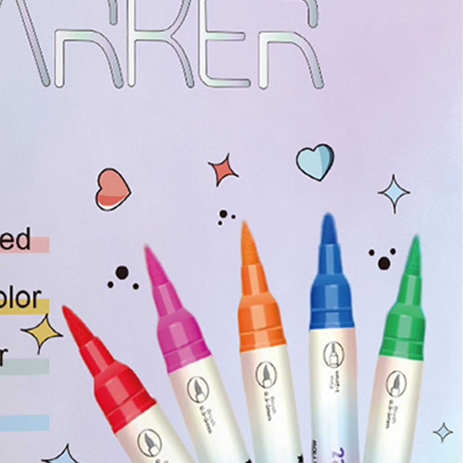 Penna Smalto per Unghie,Set 12 Colori ad Acqua - Pennarelli Smalto A Doppia Punta Per Bambini - Per Donne E Ragazze Gel Manicure Puntinatura Disegno E Pittura