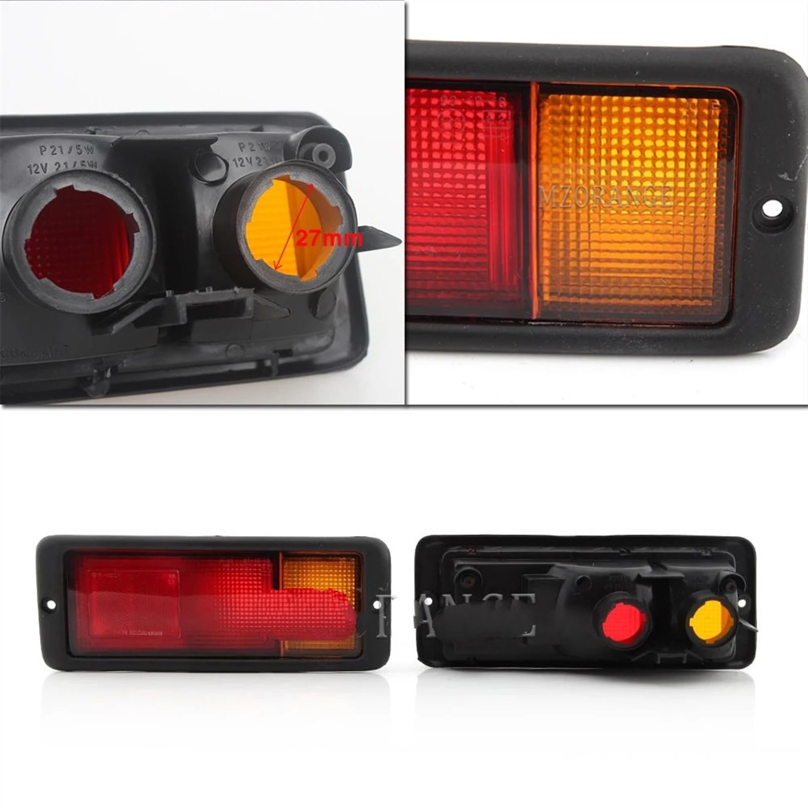 Compatibile Con Mitsubishi Per Pajero 1992-1999 Per Montero V33 MB124963 Paraurti Posteriore Riflettore Lampada Fanale Posteriore MB124964 214-1946L-UE 214-1946R-UE Fanalino posteriore auto