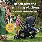 Graco Ready2Grow LX 2.0 Double Stroller Features Bench Seat and Standing Platform Options, Clark - Image 3