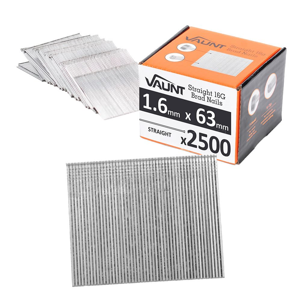 Vaunt 63mm 16g Straight Brad Nails - Pack of 2500