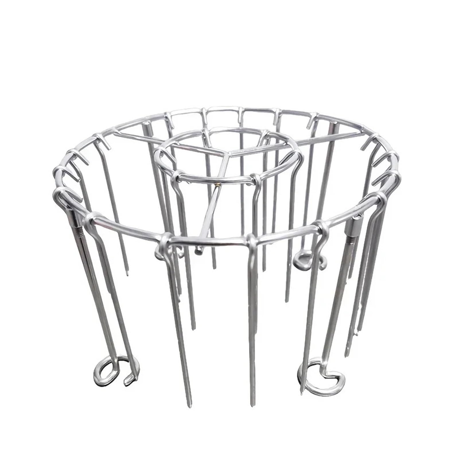 Genérico Parrilla Vertical de Acero Inoxidable for freidora de Aire | 23 brochetas, for 3,2-5,5 cuartos, multiusos, duraderas
