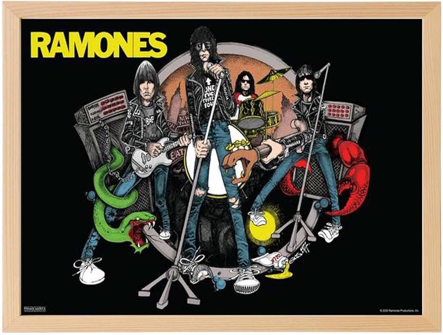 Amazon.co.jp: 壁の絵 ラモーンズの廃墟への道アルバムカバーバンド