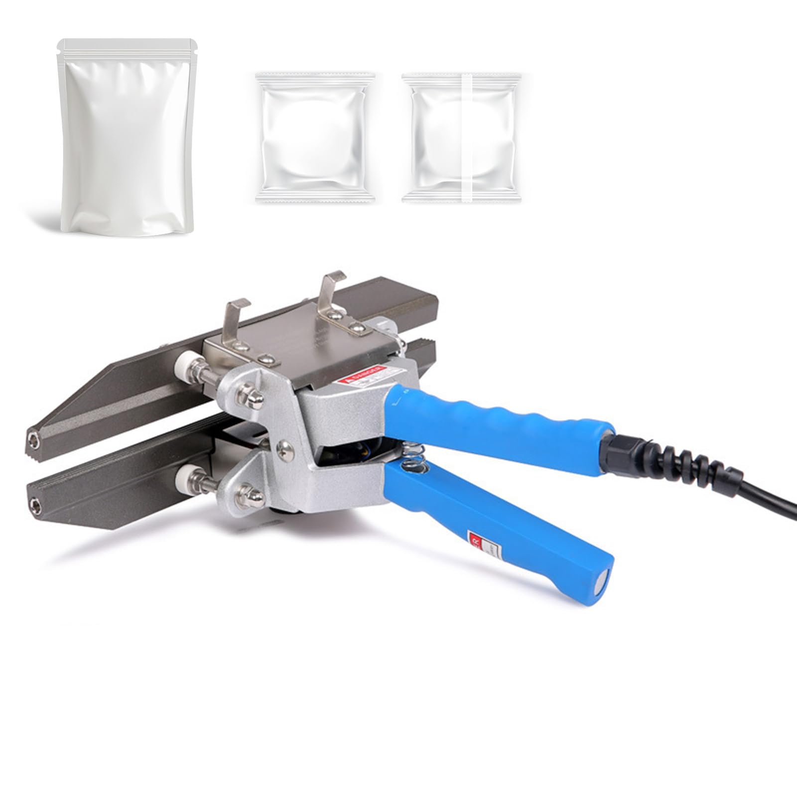 Sellador térmico para bolsas de Mylar, sellador de impulso de 300 W con barras de sellado de 200/300/400/500/600 mm, calefacción superior e inferior, para bolsas de aluminio, bolsas de papel kraft
