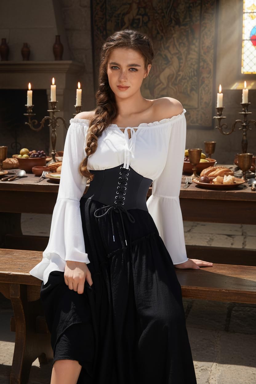 GRACE KARIN Lace-up Cinch Belt Tied Corset Elastic Waist Belt - Image 6