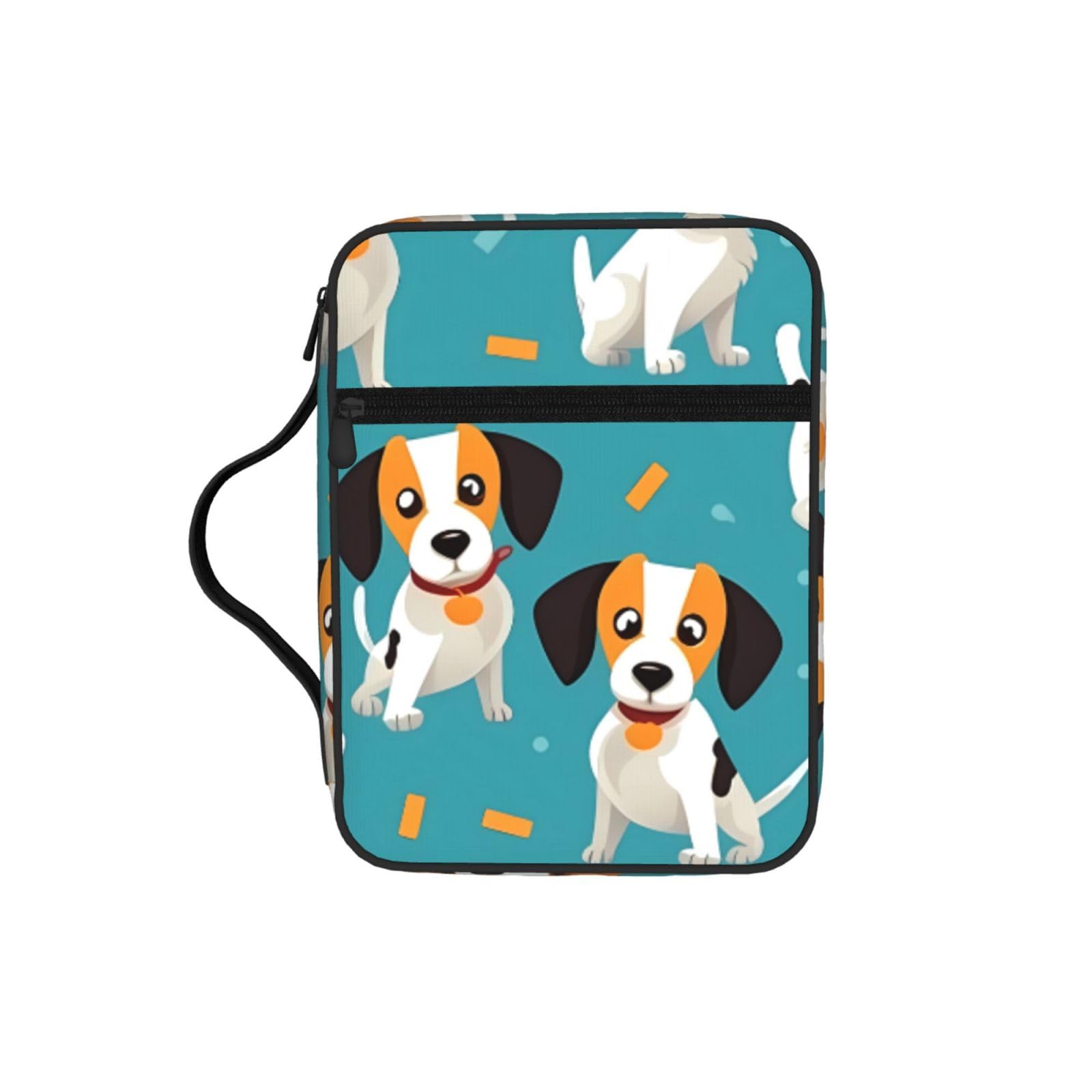 Cartoon Dog Bible Cover Case Waterproof Bible Bag With Handle Organizer Storage Book Cover For Bible Study