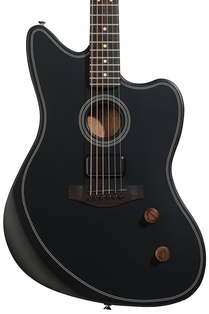 ギター Fender Acoustasonic Standard Black Fender Acoustasonic Standard Telecaster Black エレアコギター