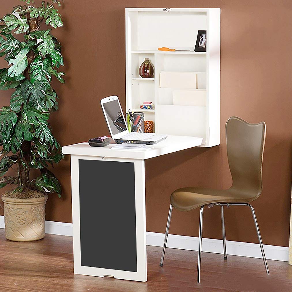 Buy HORV Wall ed Convertible Desk with Storage, Compact Fold Out