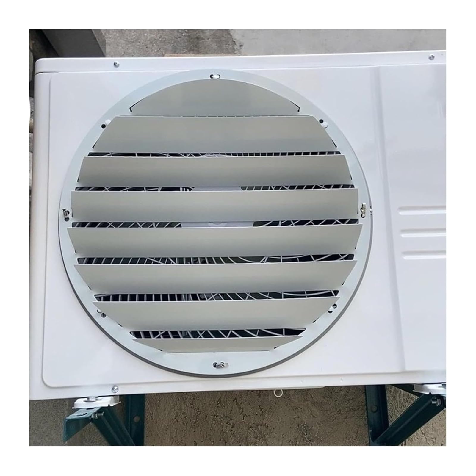 QCKNKMGG Air Conditioner Outdoor Unit Deflector, AC Deflector, ion Net, Grille, Loer Cover, Direct Blowback Baffle, 43-60cm(Calibre58cm/22.8in)