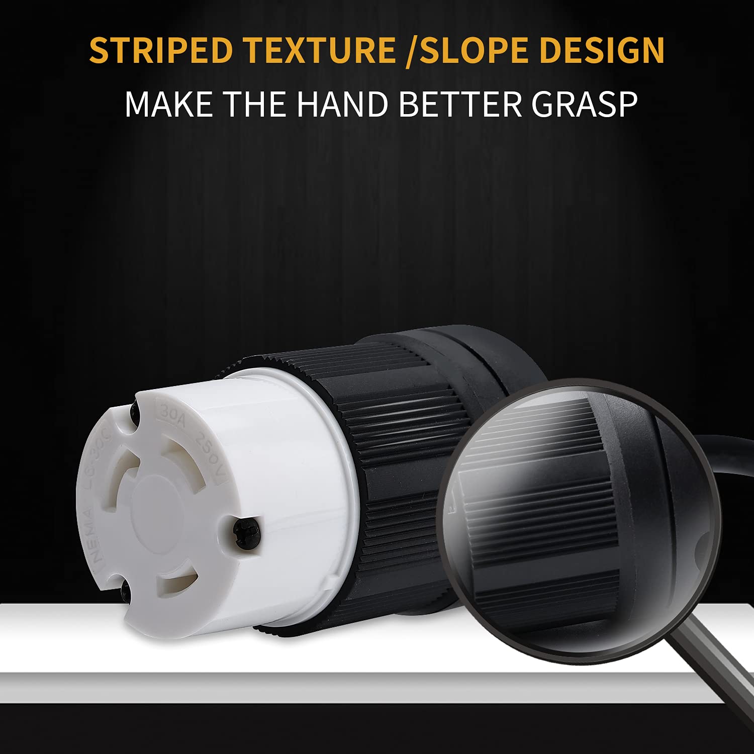 Extension Cord Ends Snapklik.co : Locking Connector For Generator NEA  L14-30C Extension 30 Amp Generator Plug, image size:1500x1500