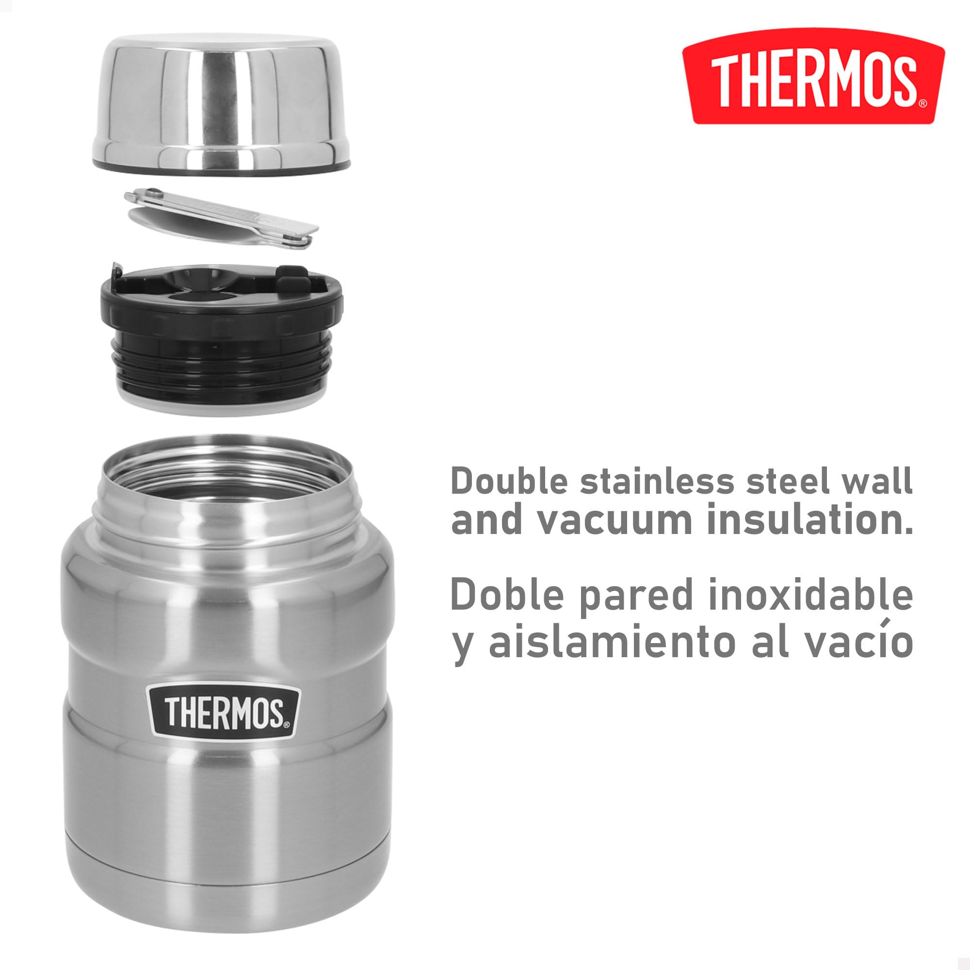 Thermos King Food Container, Stainless Steel : Amazon.nl: Home